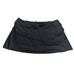 Athleta Skort Black Built in Shorts XL Tennis Pickleball Golf Preppy Athletic
